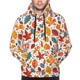 thumbnail image 2 of Bingfone Autumn Leaves Men's Drawstring Hoodie Long Sleeve Pocket Sweatshirts-XX-Large, 2 of 6
