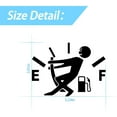 thumbnail image 5 of Funny Car Stickers High Gas Consumption Decal Fuel Gage Empty Stickers Fit Car, 5 of 5