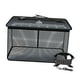 thumbnail image 1 of Cesta flotante, cubo tipo jaula, suministros para jaulas, malla exterior recubierta de goma con cremallera Negro 39cmx24cmx50cm, 1 of 9