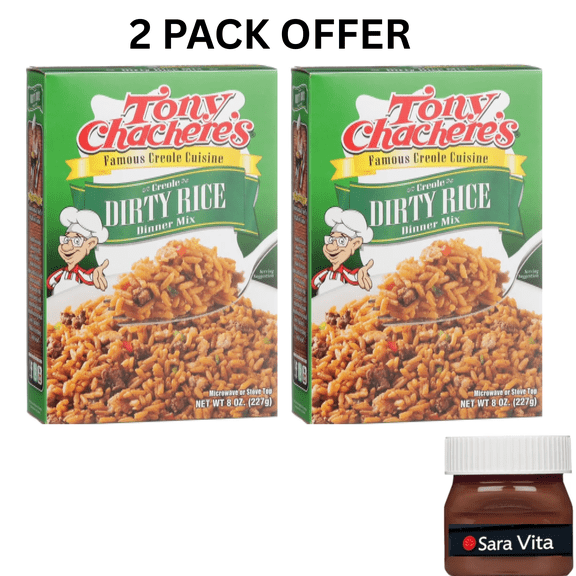 Tony Chachere’s, Rice, Dinner Mix, Cajun, Dirty Rice, 8 oz, Shelf-Stable