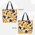 thumbnail image 4 of Large-Capacity Zipper Single-Shoulder Convenience Bag 15.7×19.6 Inches, Wear-Resistant And Water-Repellent, Can Be Carried By Hand Or On One Shoulder Milk Cow Print Style Sienna_3, 4 of 8