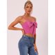 thumbnail image 4 of Corpiño con Lazo para Mujer Top corto con Bowknot Front Fucsia S, 4 of 6