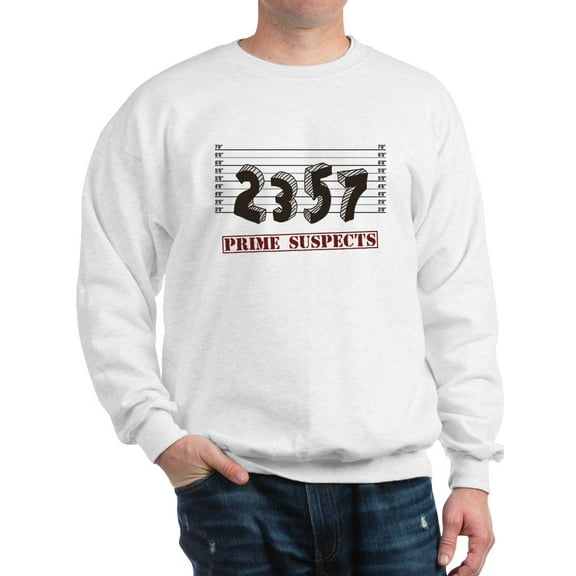 CafePress - The Prime Number Suspects Sweatshirt - Crew Neck Sweatshirt
