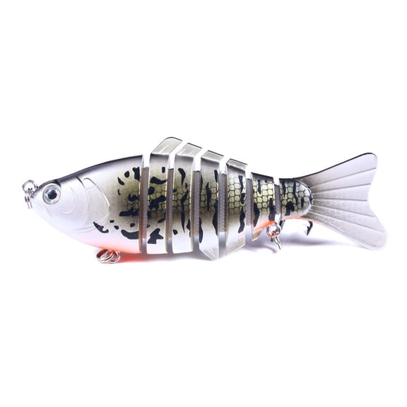 15.6g Multi Jointed Swimbaits 10cm Fishing Lure 7 Segment Artificial Hard Baits Swimming Lures with Hook for Trout