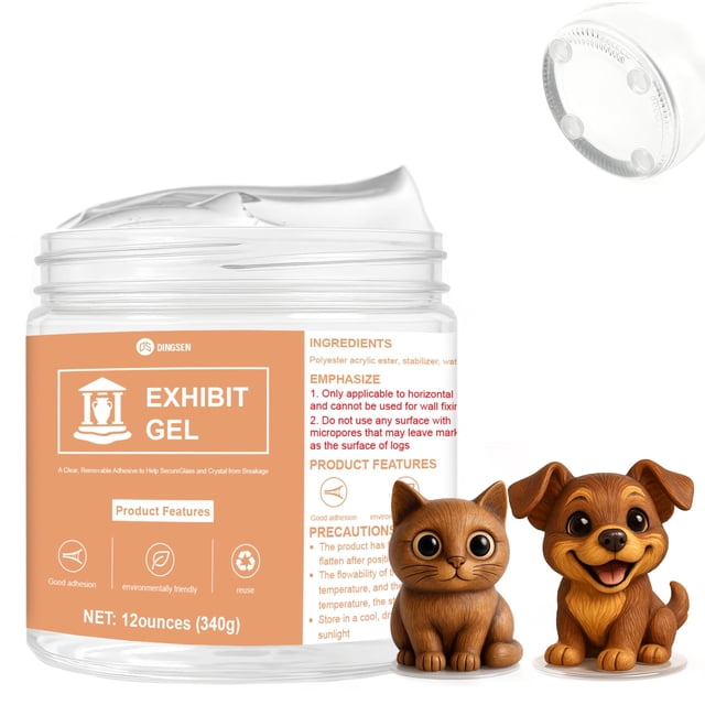 Gel Fijador DINGSEN 340 g Transparente, Removible y Reutilizable