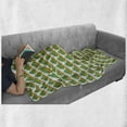 thumbnail image 6 of Alligator Soft Flannel Fleece Throw Blanket, Crocodile Family in Green Bushes Striped Reptile Animals Childrens Fun Cartoon, Cozy Plush for Indoor and Outdoor Use, 50" x 60", Multicolor, by Ambesonne, 6 of 6