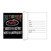 Retirement Chalk Invitations, 8pk