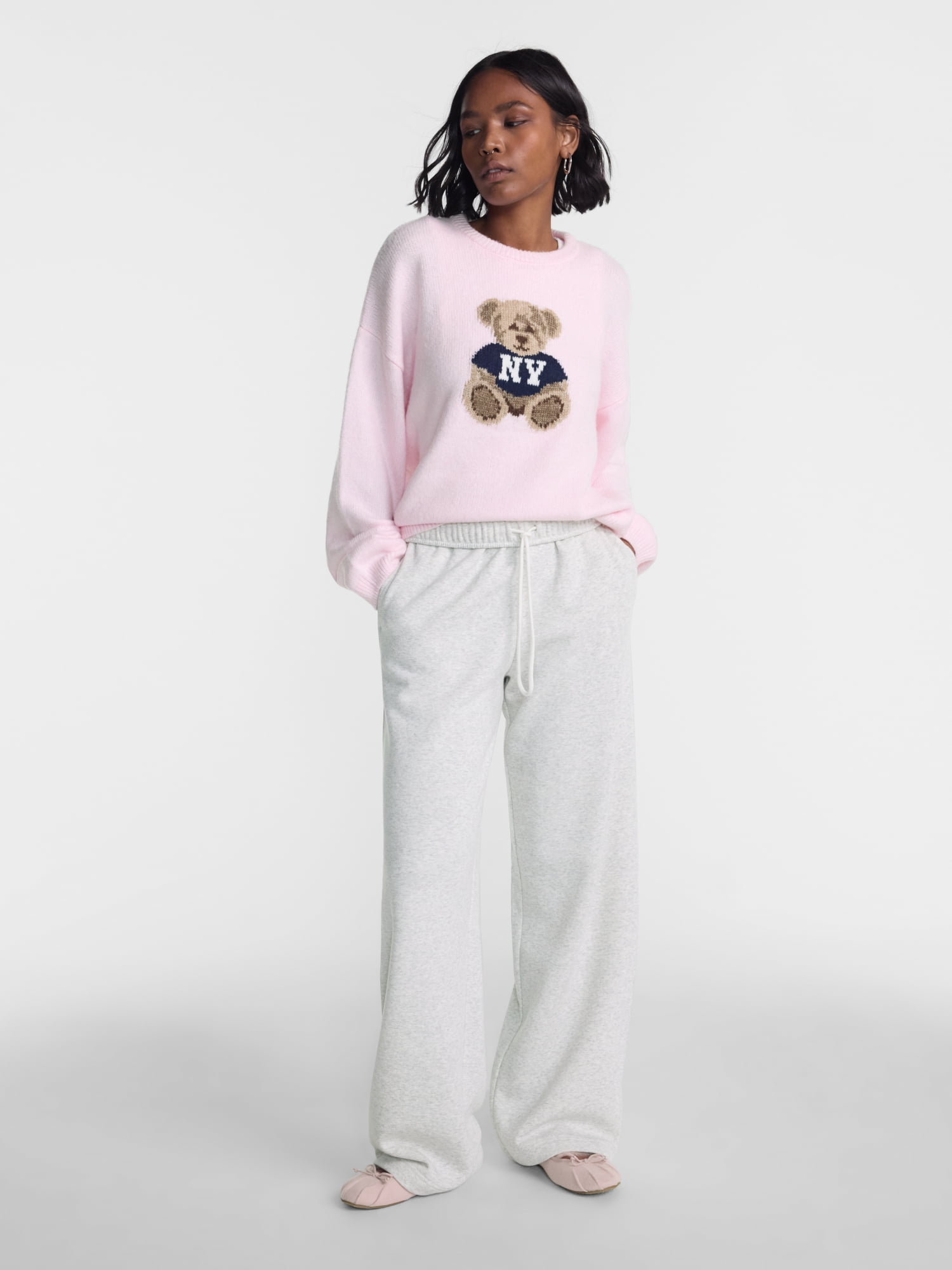 No Boundaries Wide Leg Fleece Pants, 28", 30", 32" Inseams, Women's & Women's Plus XXS-4X