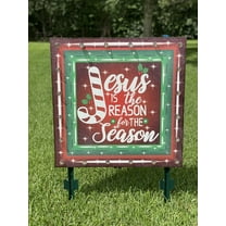 Christmas Yard Art | Jesus is the Reason lighted Christmas Sign