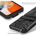 thumbnail image 5 of PINSAI for Samsung Galaxy A15 4G/5G Wallet Case with Credit Card Holder Stand Kickstand Slim Rugged Shockproof Heavy Duty Defender Armor Protective Phone Case - Black, 5 of 10