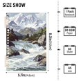 thumbnail image 2 of FORMRS 1-Subject Spiral Notebook 8" x 5" College Ruled 60 Refillable Sheet A5 Hard Cover, 2 Pack, River and Mountains, 2 of 7