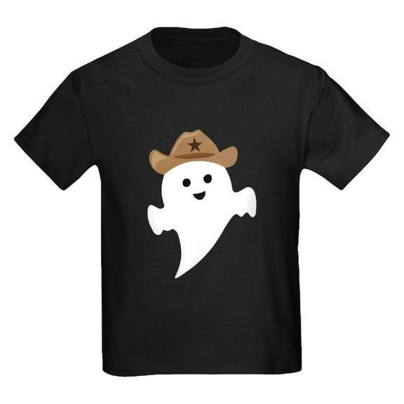 CafePress - Halloween Cowboy Ghost T Shirt - Dark T-Shirt Kids XS-XL