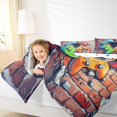 thumbnail image 4 of Manfei Gaming Bedding Sets Twin with Comforter,Geometry Hexagon Duvet Insert,Colorful Gamepad Comforter Sets Twin Size For Boy,Microfiber Room Decor Reversible,2pcs, 4 of 8