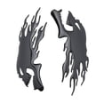 thumbnail image 4 of Fuel  Sticker, Waterproof 3D 150x65mm Universal Gas  Decals 2PCS  For Decorations Silver,Black, 4 of 8