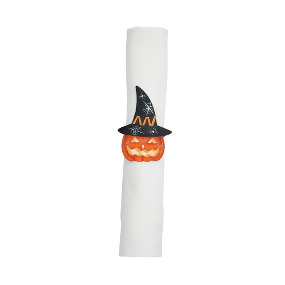 Witchy Pumpkin Halloween Napkin Ring