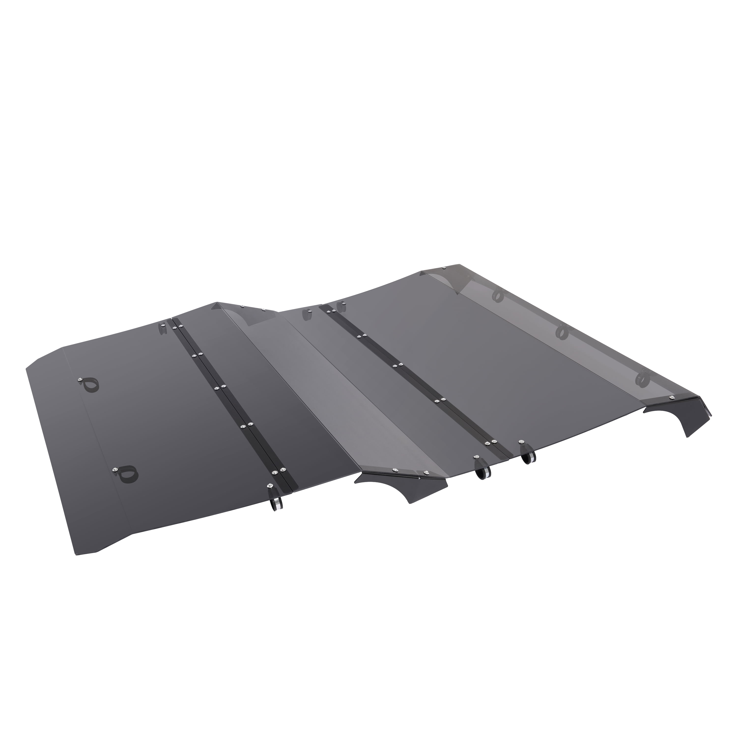 Kojem Hard Roof Top Compatible with 2014-Up Honda Pioneer 700-4 UTV Accessories Plastic(PC) Tinted 3PCS