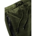 thumbnail image 3 of Ma Croix Mens Modern Jogger Pants with Zipper Pockets Solid Slim Fit Activewear, 3 of 6