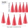 thumbnail image 2 of Uxcell 20Pcs Red Tassel Garland Banner w Rope for Wedding Birthday Party Decoration, 2 of 4