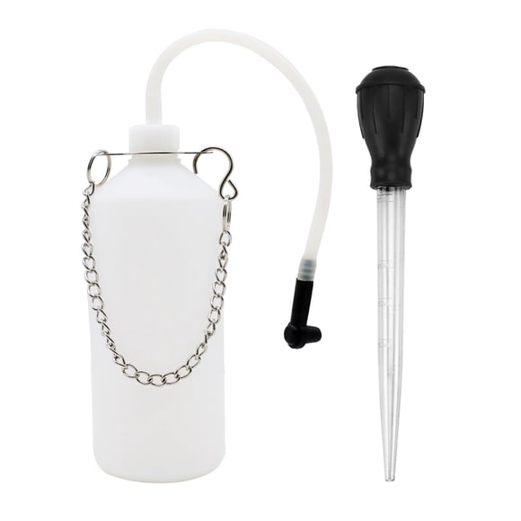 Kit de bomba de vacío para purga de frenos DIQDI, 1 L, con depósito de líquido