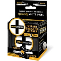 SneakERASERS Pre-Moistened Shoe Cleaning Sponge, 3-Pack