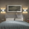 thumbnail image 4 of Lámpara de pared LED Lightess de 6 W para interiores, moderna, cuadrada, de aluminio, para dormitorio, oficina, cama, pasillo, sala de estar, hotel, camino, bar, blanco cálido, 4 of 4