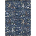 thumbnail image 2 of Addison Rugs Chantille Indoor/Outdoor Transitional Kids Navy Machine Washable Rectangle Rug, 9' x 12', 2 of 8