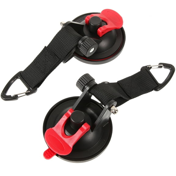 Suction Cup Hooks Heavy Duty Tent Fixing Ezpass Holder for Windshield Outdoor Travel Plastic 4 Pcs