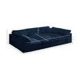thumbnail image 3 of Meridian Furniture Cozy Navy Velvet Overstuffed Modular Sectional, 3 of 8