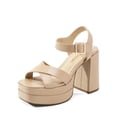 thumbnail image 1 of Sandalias DREAM PAIRS con Plataforma y Tacones Gruesos para Mujer Nude Talla 6.5, 1 of 7