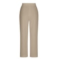 thumbnail image 5 of Gamivast Linen Pants Women Hollow Out Lace Side Stripe Elastic Waist Wide Leg Pants Summer Beach Lounge Pants Loose Fit Breathable Daily Outfit, 5 of 6