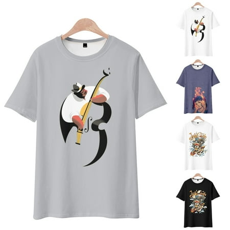 

LANLIN Music Festival Girls Graphic Short Sleeve T-Shirts Regular-Fit Clothing For Men Boys