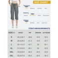 thumbnail image 6 of liyiyiyia Women Hiking Cargo Capris Pants Loose Fit Quick Dry Fishing Pants Casual Elastic Waist Lightweight Capri for Outdoor Travel, 6 of 7