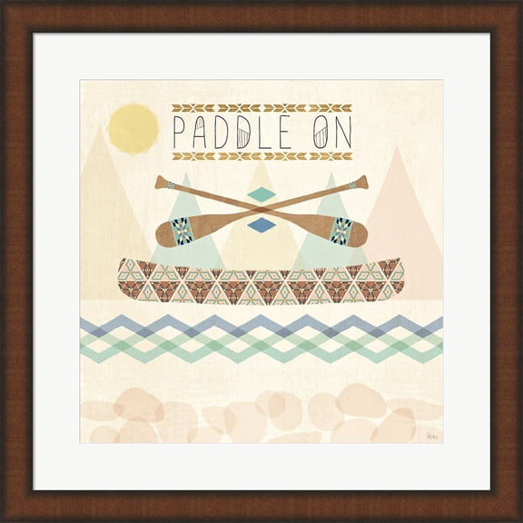Outdoor Geo V by Veronique Charron, Framed Wall Art, 19.75W x 19.75H