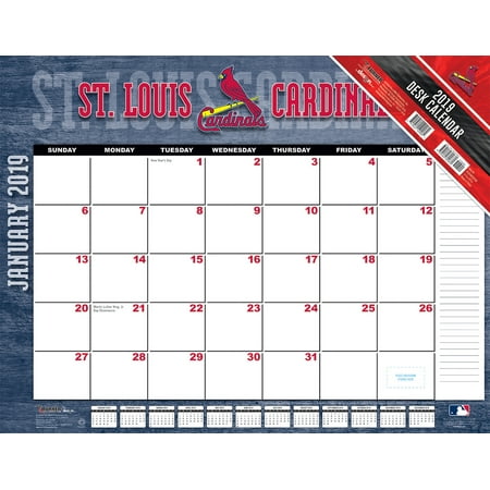 2019 22x17 Desk Calendar St Louis Cardinals Walmart Com