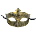 thumbnail image 2 of Sonducket Envolturas de media cara Máscara noble antigua Disfraces de disfraces de personalidad Mardi Gras Cubiertas de fiesta de baile veneciano Ropa, zapatos y accesorios Miscelánea oro antiguo Sonducket AP010205-01B, 2 of 6