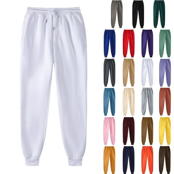 Mens Pants Clearance Running Sweatpants With Pockets Hip-hop Drawstring Pants Mens Athletic Pants Elastic Waist Legging Padded Casual Pants