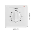 thumbnail image 2 of FONDOTIN Timers For Electrical Outlets Indoor Digital Outlet Timer In White 1Pack, 2 of 7