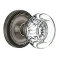 thumbnail image 3 of Nostalgic Warehouse Roprcc_Prv_234_Nk Round Clear Crystal Solid Brass Privacy Door Knob, 3 of 7