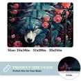 thumbnail image 2 of Wolf Non-Slip Polyester Door Mat Floor Mats Bath Rugs Machine Washable, 2 of 6