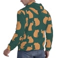 thumbnail image 3 of Hoodies for Men - Birds Capybaras Long Sleeve Comfrt Men'S Fashion Hoodies & Sweatshirts, Sweatshirts for Men Hoodies Pullover Clothing Clothes with Pouch, 3 of 7