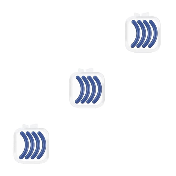 Seitruly Recambios para rizador de pestañas, no fáciles de romper, almohadillas de repuesto, suministros de herramientas de belleza, reemplaza la tira Azul Oscuro (Cuatro) 3piezas Seitruly CBP342379