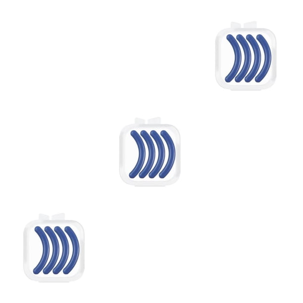 Seitruly Recambios para rizador de pestañas, no fáciles de romper, almohadillas de repuesto, suministros de herramientas de belleza, reemplaza la tira Azul Oscuro (Cuatro) 3piezas Seitruly CBP342379