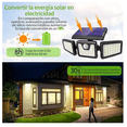 thumbnail image 3 of Lámpara Solar  Bloosom Exterior Jardín De Pared Sensor Luz 260 Led Negro, 3 of 4