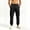 Black, variant on TKKCS Mens Loose Cargo Jogger Pants- Elastic Waist Drawstring Full Length Ankle Cuffed Casual Outdoor Sweatpants with Multi Pockets Khaki Size XL