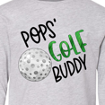 thumbnail image 4 of Inktastic Pops' Golf Buddy with Golf Ball Long Sleeve Youth T-Shirt, 4 of 5