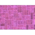 thumbnail image 1 of Ahgly Company Indoor Rectangle Patchwork Purple Transitional Area Rugs, 3' x 5', 1 of 4