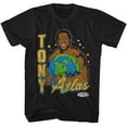 thumbnail image 1 of T-Shirt Noir pour Adulte Powertown Wrestling Tony Atlas Tenant la Terre Xlt, 1 of 2