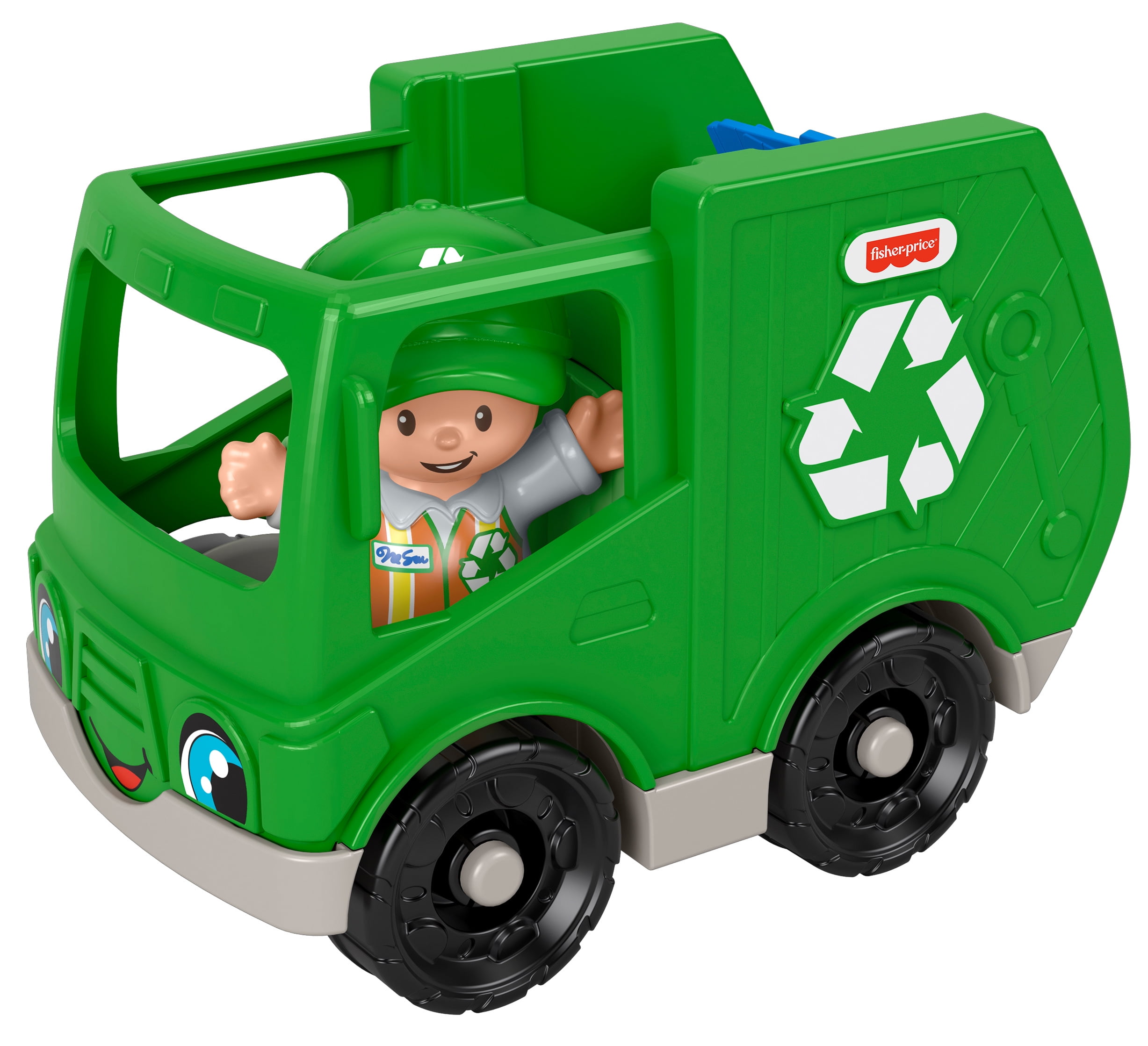 Recycle Truck & Fire Truck Details about   Fisher-Price Little People Vehicle Lot Harvester 