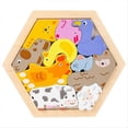 thumbnail image 1 of Wooden Jigsaw Puzzle Children'S Intelligence Puzzle Farm Style, 1 of 5