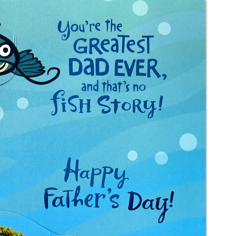 Hallmark Funny Father's Day Card (Great Dad Fishing Puns) 